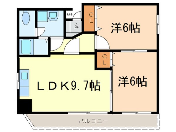 ニッセイ・ディ－セント金山の物件間取画像